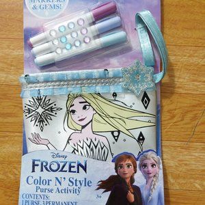 Disney Frozen Color N' Style Fashion Purse Activity Great for Frozen Fans